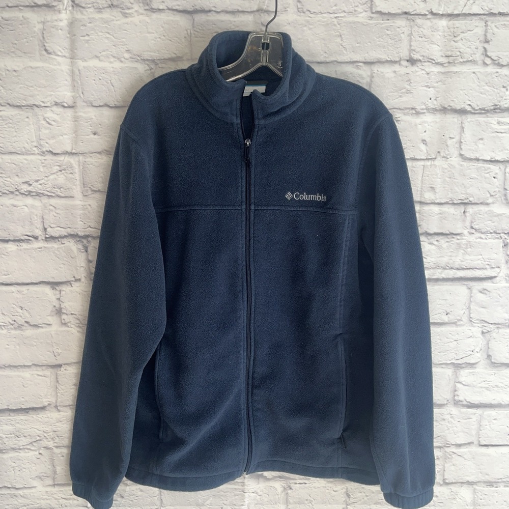 Columbia Men's Casual Full Zip Blue Fleece Gorpcore Size Medium